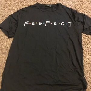 Black “Respect” tee